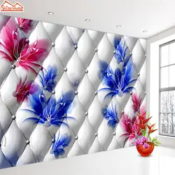 ShineHome-настенный Бумага фрески рулонов 3d стены Бумага для стен 3 d Гостиная Спальня Роза ТВ диван домашний декор цветочный papel де parede