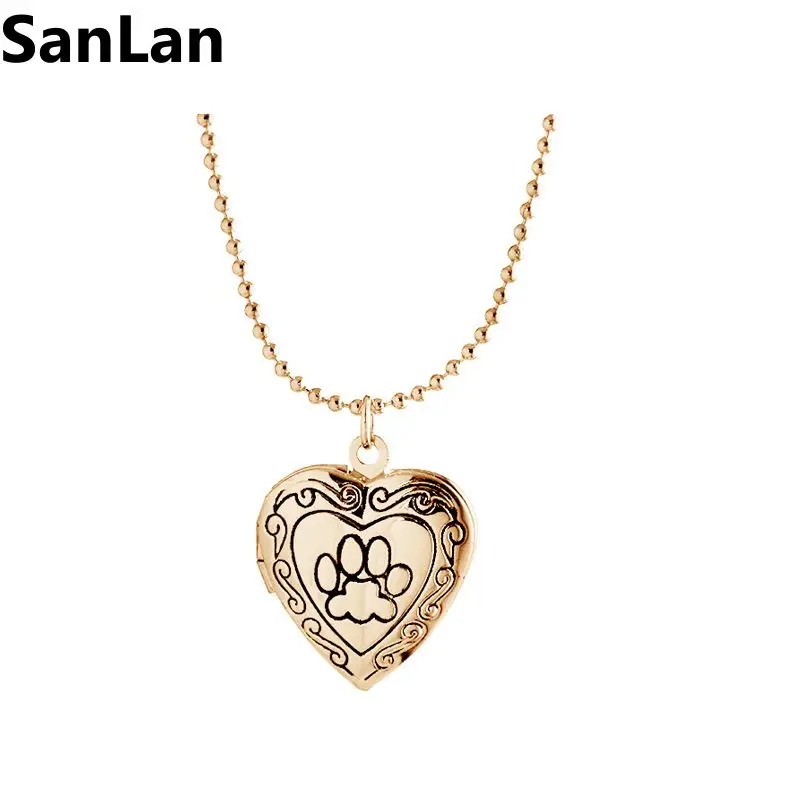 10pcs Valentine Lover Gift Animal Dog Paw Print Photo Frames Can Open