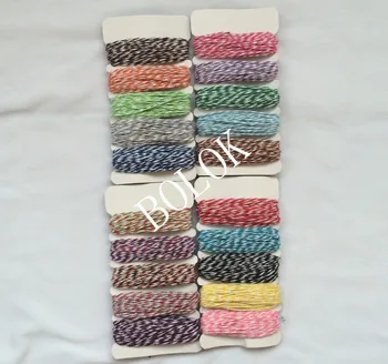 

4 cards/lot(total 200yards) thin bakers twine 4ply ,divine twine, DIY Twine used in all kind packing