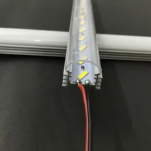 Fanlive горячие продажи 20 шт супер яркий жесткий бар DC12V 72 SMD 8520 Алюминиевая СВЕТОДИОДНАЯ кухонная полоска под алюминиевый Сейф профиль