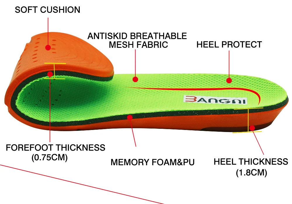 3ANGNI светильник, мягкая амортизационная обувь, увеличивающая рост, с эффектом памяти, для мужчин и женщин, для бега, баскетбола, стельки
