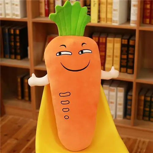 Лидер продаж, 1 шт., 45 см, креативная имитирующая плюшевая игрушка, набитая морковкой, набитая пуховым хлопком, очень мягкая подушка, креативный подарок для девочек, детей - Цвет: 45cm