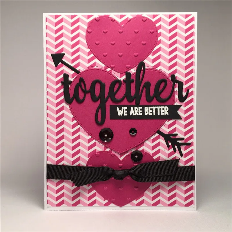 

Letter Sunshine Sweet Together Wishes Frame Metal Cutting Dies with Clear Stamps for Craft Scrapbooking Embossing Card Making