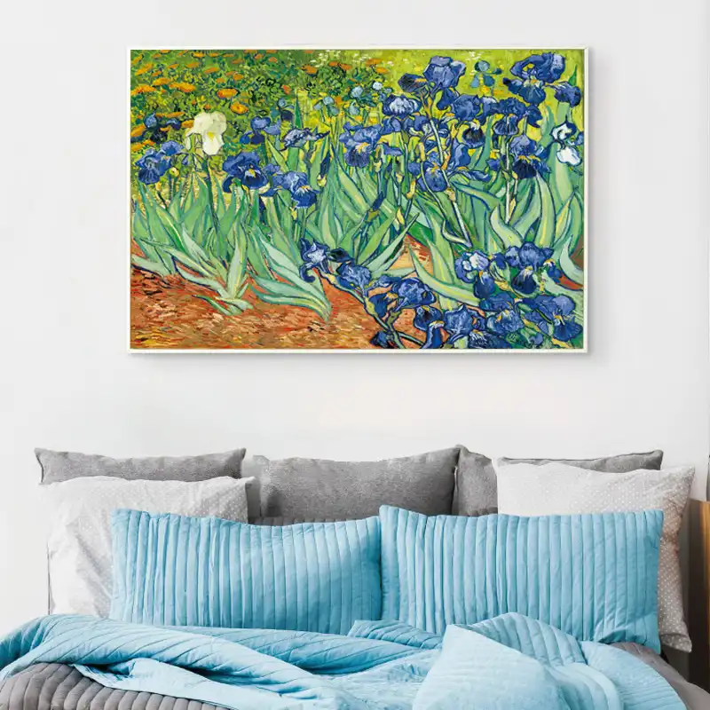 Fghgf Iris Flower De Vincent Van Gogh Famoso Artista Poster