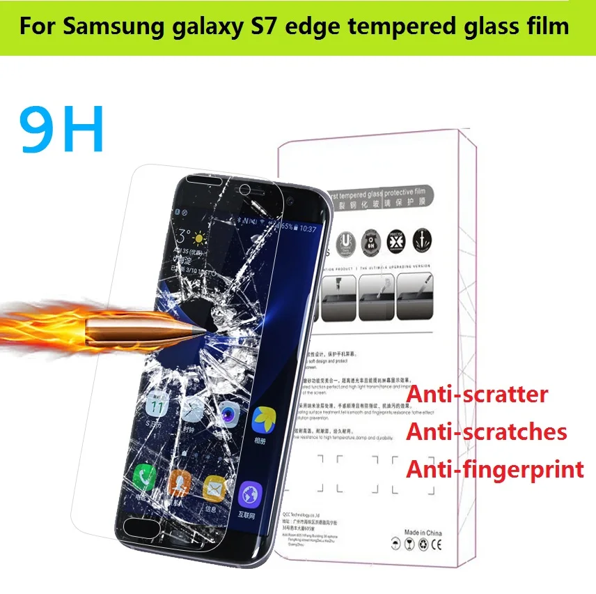 5 &quot0 3 мм 2.5D 9H Закаленное стекло пленка для Samsung Galaxy S7 edge G935 G935F G935FD дюймов Анти