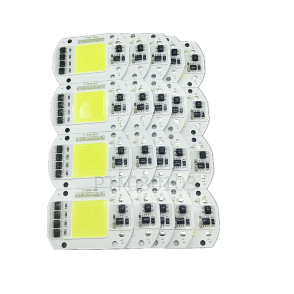 Светодиодный чип COB 50 Вт 220 В 110 вход умный IC драйвер подходит для улицы DIY