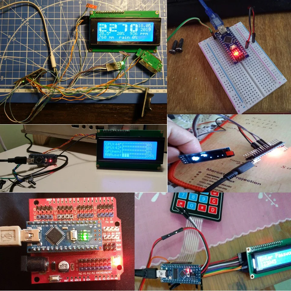 Atmega328 Nano V3.0 CH340G модуль для Arduino Электроника DIY KIT Atmega328P макетная плата Mini USB 5 в 16 м