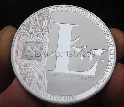 Wholesale 5pcs/Lot;Nice Litecoin Collectible LTC Coin 1 Troy Ounce Fine .999 Silver Plated - Souvenir Collection Free Shipping creative ethereum coin souvenir gold plated collectible great gift ethereum art collection physical commemorative coin relic