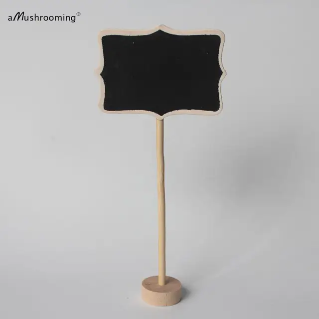 10x MINI CHALKBOARD BLACKBOARDS ON STICK STAND PLACE HOLDER WEDDING