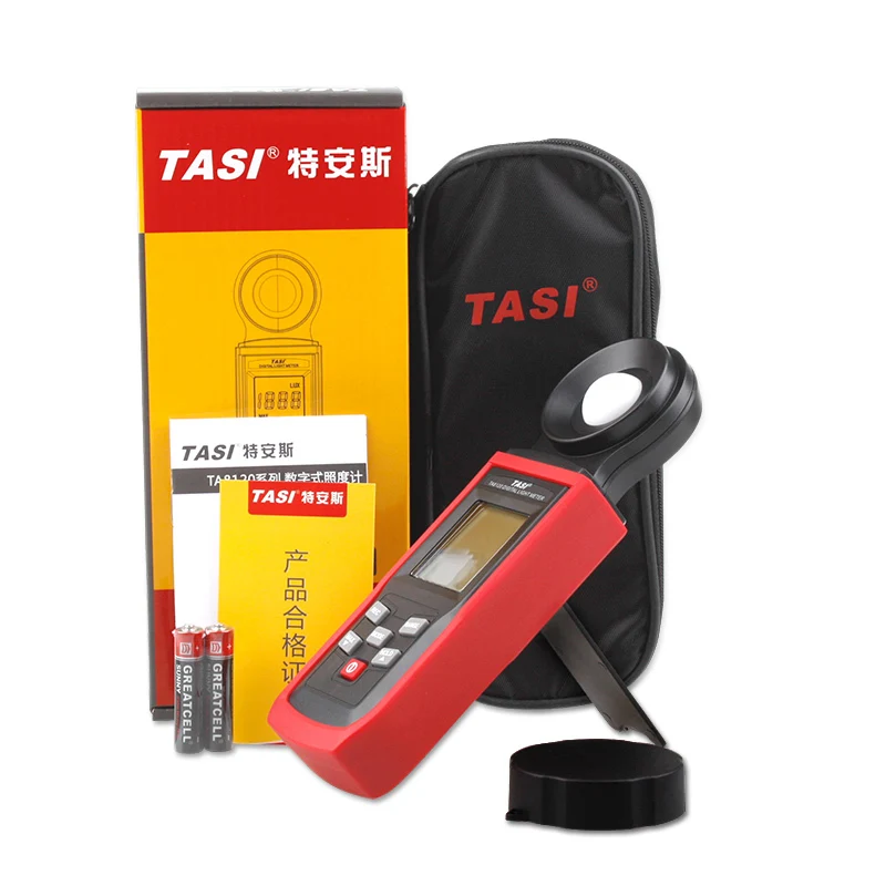 

High quality 200000Lux Luxmeter Digital LCD backlight Pocket Light Meter Lux/FC Measure Tester TASI TA8121 tachometer photometer