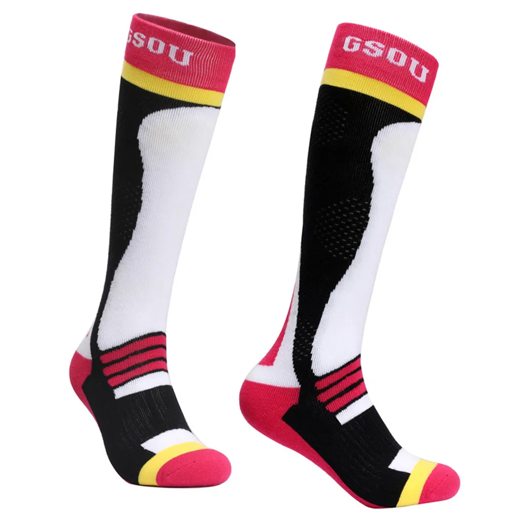 Gsou الثلوج تزلج الجوارب الرجال والنساء الشتاء الدراجات الجوارب في الهواء الطلق تشغيل الدراجات على الجليد التزلج جوارب رياضية الحرارية الدفء