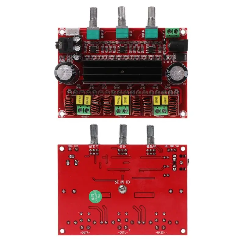 2x50 Вт+ 100 Вт AC/DC 12 V-24 V TDA3116 2,1 высокое Мощность цифровой аудио Плата усилителя сабвуфера Динамик усилитель
