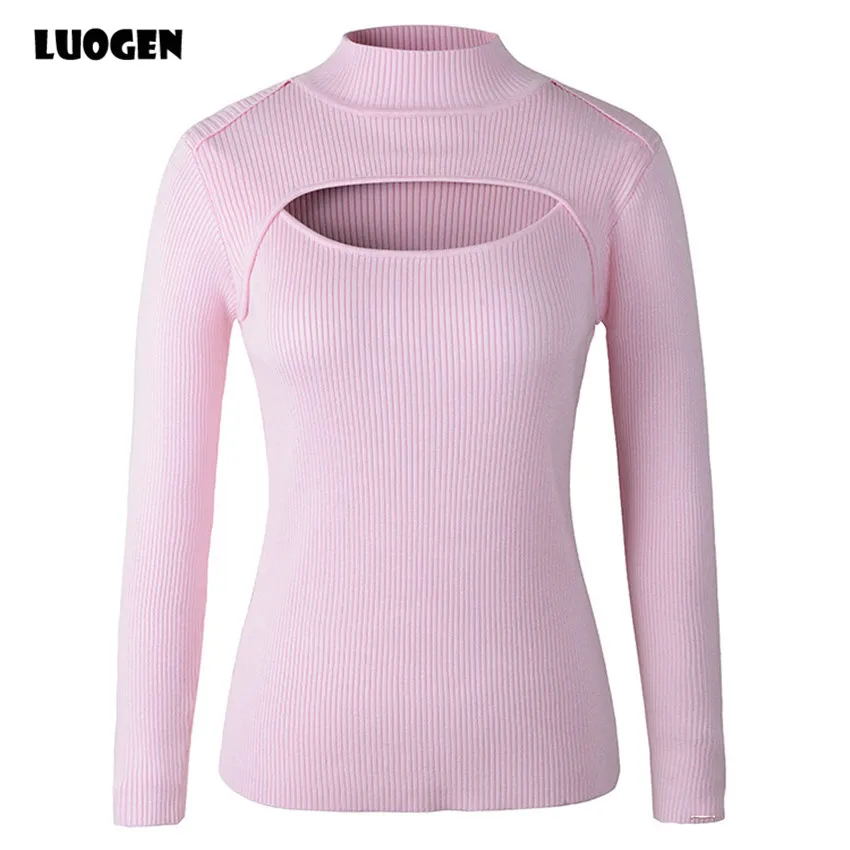 Japanese Anime Cosplay Open Chest Knitted Sweater Keyhole Women Sweaters and Pullovers Sexy Turtleneck Stripe For Lolita Girls Japanese Anime Cosplay Open Chest Knitted Sweater Keyhole Women Sweaters and Pullovers Sexy Turtleneck Stripe For Lolita Girls
