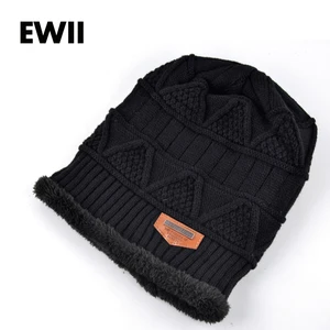 2017 Brand Beanies Knit Men Winter Hat For Men  Skullies Caps Boy Winter Hats Beanie Wool Warm Bonnet Gorro Baggy Cap Bone