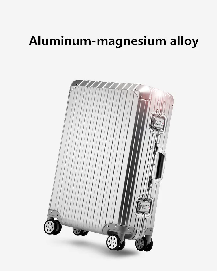 20 inch 29 Aluminum-magnesium Alloy Rolling Luggage Boarding Spinner Wheel Suitcase valise Trolley Hardside Box XL030