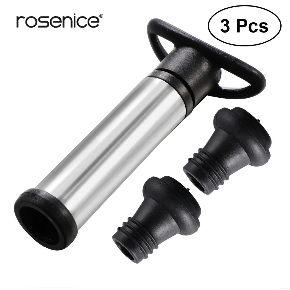3Pcs Vaccum Wine Saver Vacuum Pump Wine Preserver Set Air Pump Stopper Vacuum Sealed Saver