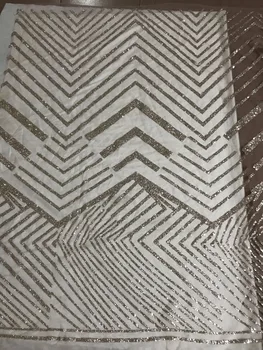 

new design shinning glitter Embroidered net Lace Fabric J-42056 Glued Glitter tulle fabric