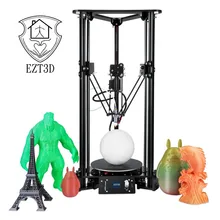 LCD Color Screen 3D Printer Auto Change Material Intelligent Leveling Triangle Delta 3D Printer with 1KG
