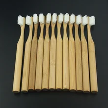 DR. PERFECT 12 шт. белая головка бриста стильная зубная щетка бамбуковая Белая Щетина зубная щетка мягкая щетина бамбуковое волокно деревянная ручка