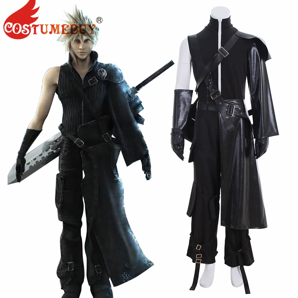 

CostumeBuy Game Final Fantasy VII FF7 Cloud Strife Cosplay Costume custom made Halloween Carnival Cosplay Costume