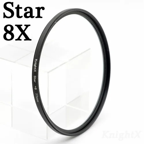 KnightX-스타 라인 카메라 렌즈 필터, 52MM 55MM 58MM 67MM 77MM, 캐논 eos 소니 니콘 d3300 400d 18-135 d5100 사진 사진 4