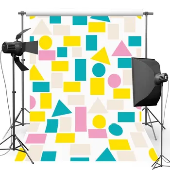

Colorful Pattern New Fabric Flannel Photography Background For Newborn Vinyl Backdrop For Children photo studio F866