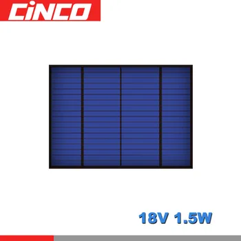 

18V 83mA 1.5Watt 1.5W Poly Panel Solar Standard Epoxy monocrystalline Silicon charge for 12V Battery Charge Module Solar Cell