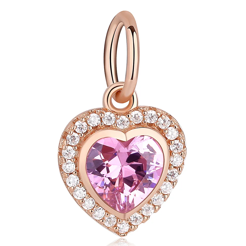 Eloshe 925 Cuentas De Encanto De Plata Esterlina Rosa De De Eloshe 925 Cuentas De Encanto De Plata Esterlina Rosa De De