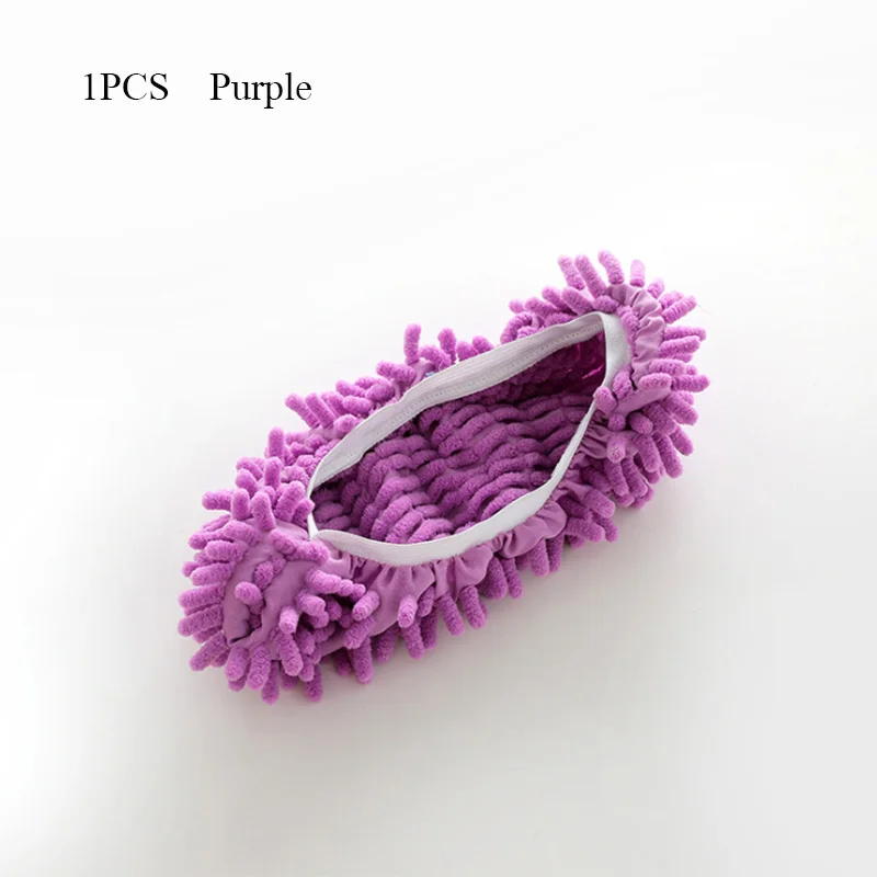 1Pcs Shoes Covers Mop Slipper Lazy House Floor Polishing Cleaning Easy Foot Sock Shoe Cover Mopping Lazy Shoe Cover Blue Purple (13)