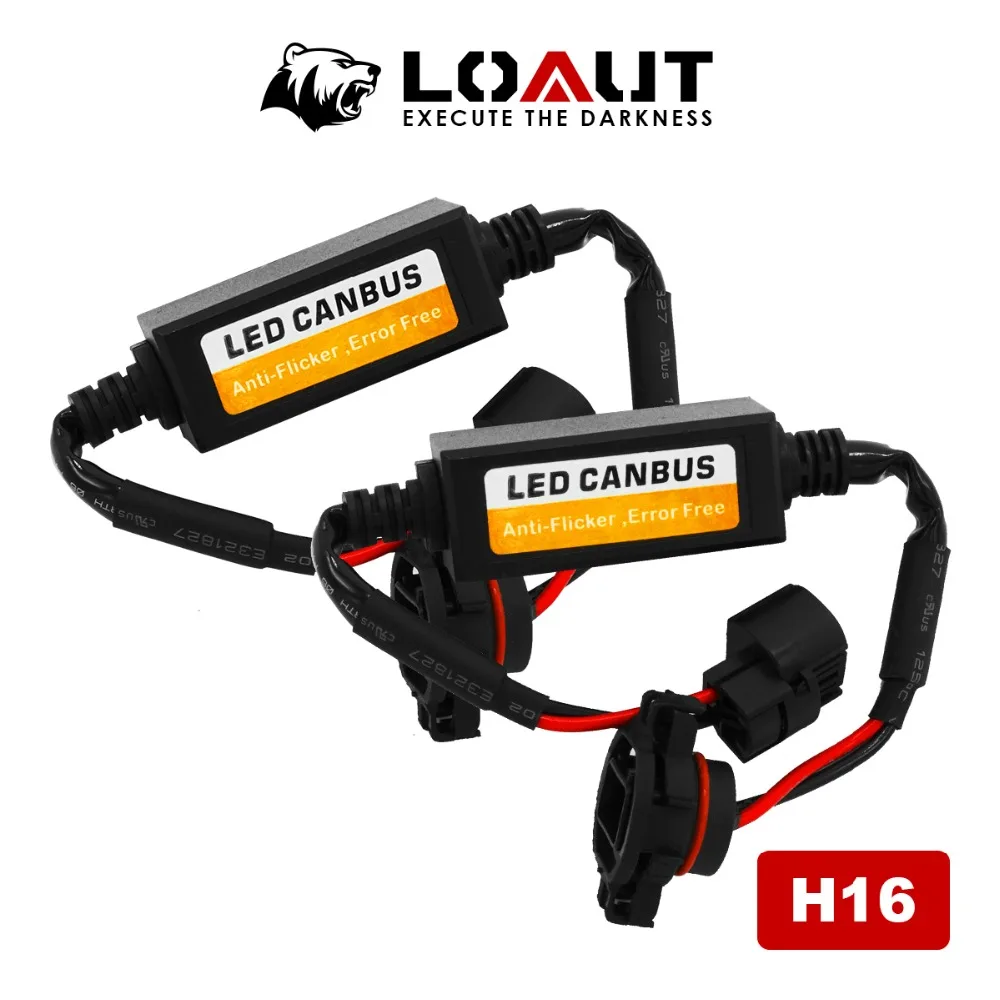 LOAUT LED Canbus быстрая гипервспышка H1 H3 9005 H7 H8 H9 H11 H4 H13 9007 H16 5202 автомобильные аксессуары