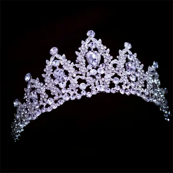 

Luxury Wedding Bridal Crystal Tiaras And Crowns Princess Queen Pageant Prom Rhinestone Tiara Headband Wedding Hair Accessories