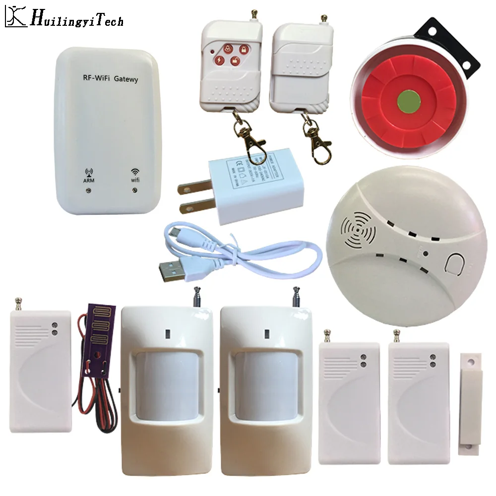

WIFI Alarm System English Russian Spanish German Polish Italian French Android IOS APP