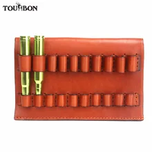 Tourbon принадлежности для охотничьего ружья патроны держатель подходит для калибра. 375,300 натуральная кожа патронов Перевозчик Пуля Мешок