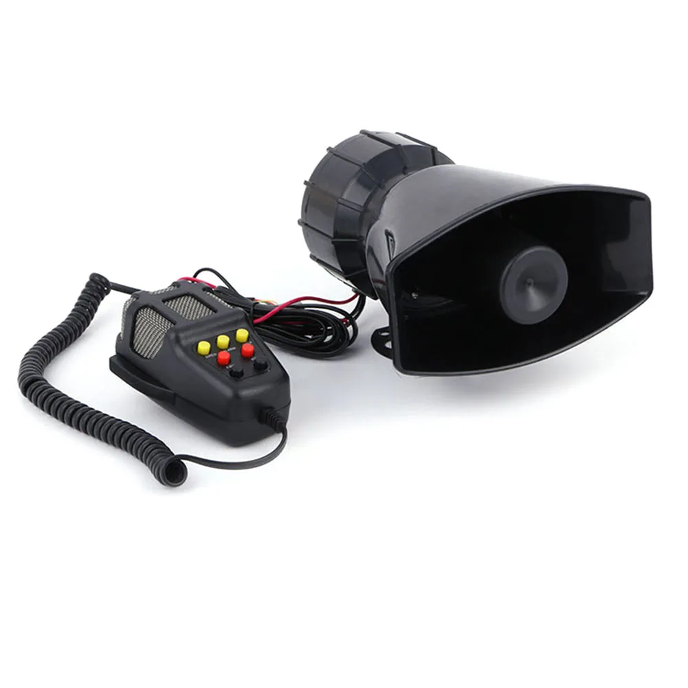 12V 100W 7 Sound Loud Car Warning Security Alarm Police Fire Siren Air