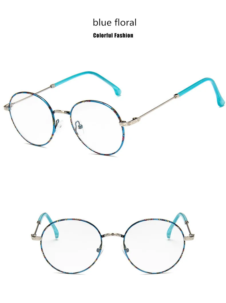Очки рамки модные цветочные Винтаж оптическая оправа из металла чтения стеклянные женские очки s новый Óculos