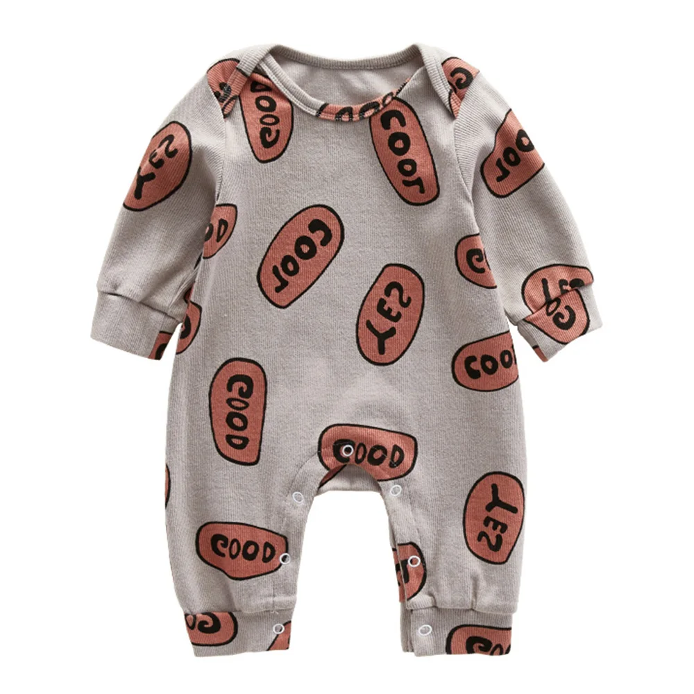 

2018 Spring Baby Romper Long Sleeves Baby Clothes Infant Clothes Cartoon Print Jumpsuit Baby Girl Romper Baby Clothing
