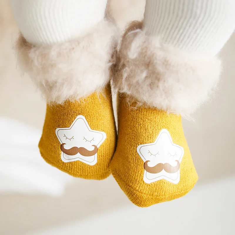 Г., новые бархатные толстые носки для малышей на осень и зиму носки для малышей с рисунками детские носки до 5 лет