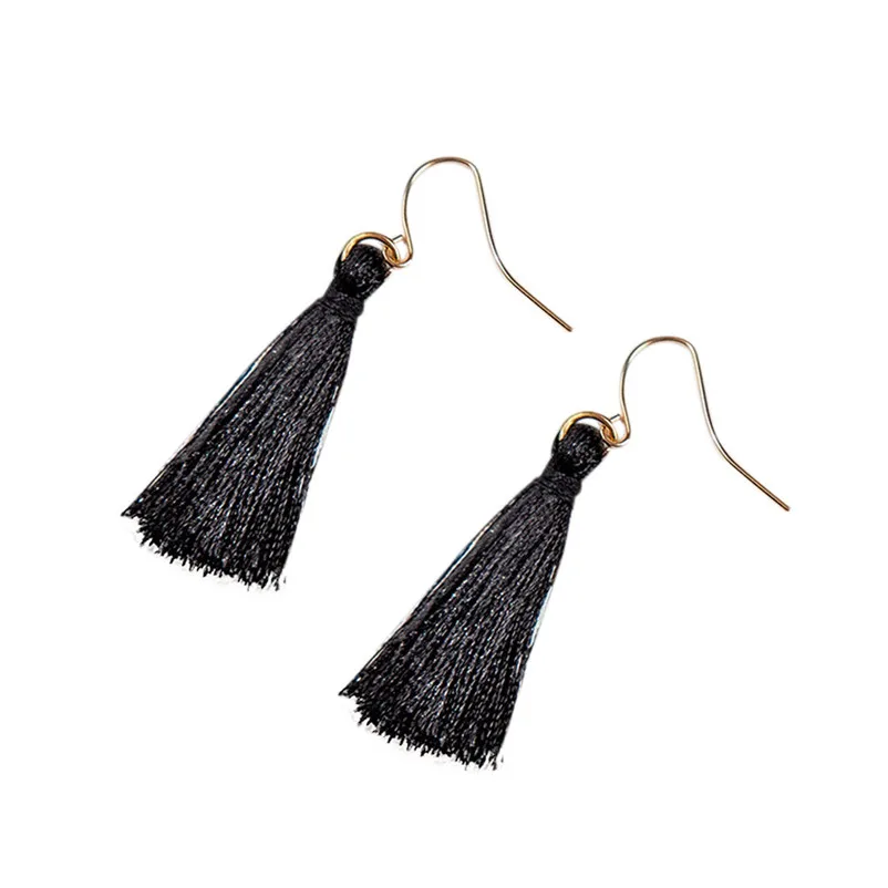 2018 Trendry Earrings for Women Bohemian Earrings Women Long Tassel Fringe Dangle Earrings Jewelry for gift Brincos J05#N (9)