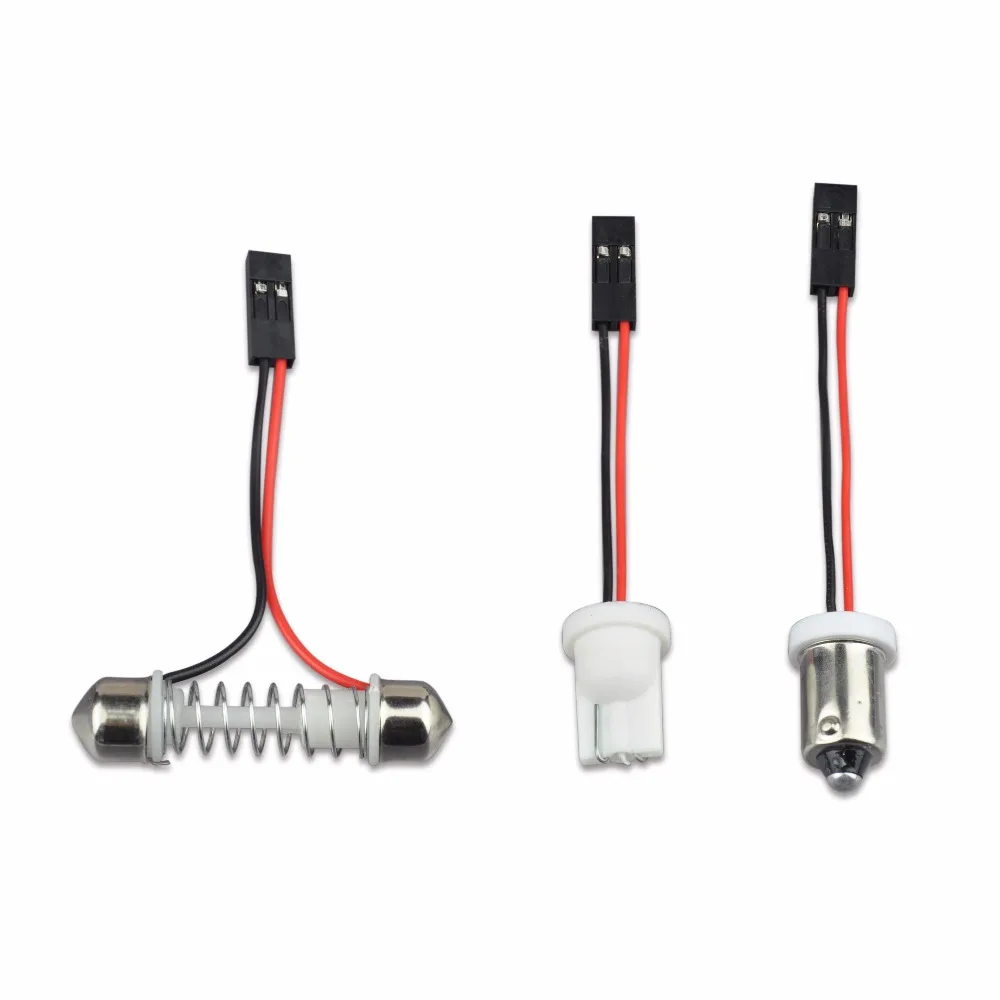 JIACHI 100 шт./лот LED авто панель Купол 5730 SMD 12 чипов с T10 C5W BA9S 3 адаптера Карта света