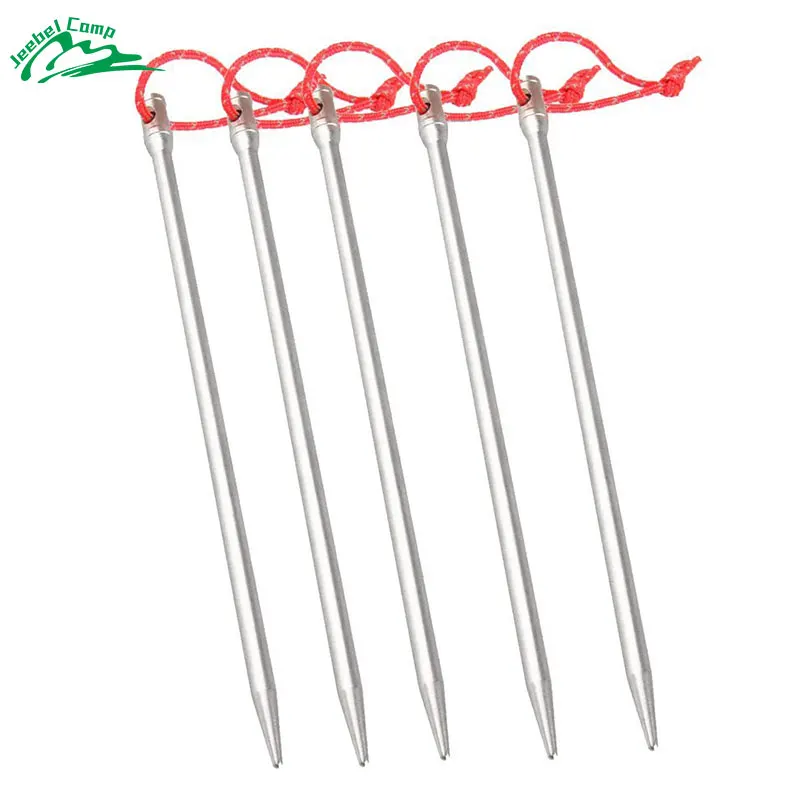 Jeebel Titanium Alloy Reinforce 5mm Tent Nail Tent Peg