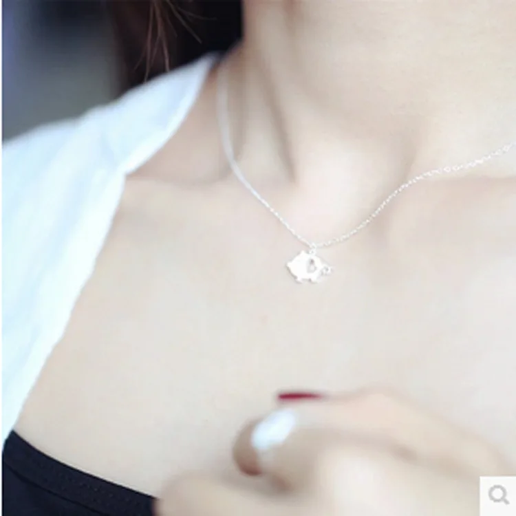 Женское Ожерелье знаки Зодиака из серебра 925 пробы|pendant necklace|925 sterling silverpet jewelry |