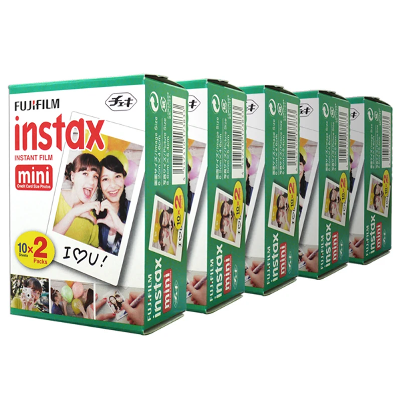 

Fujifilm Instax Mini 100 Film Instant White Edge for Fuji Mini 7s 8 8+ 9 25 50s 70 90 300 SP-1 SP-2 Printer