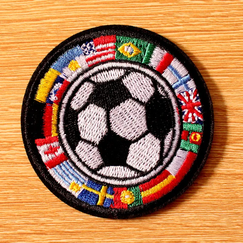

DIY Apparel Accessories Embroidered Patches For Clothing Football Patch Iron on Patches On Clothes Stripe Sew on Baseball Patch