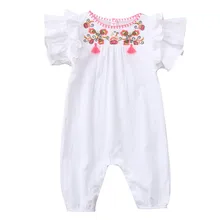 SAGACE/летняя одежда для новорожденных с вышивкой; комбинезон с цветочным рисунком; боди; комплекты одежды; одежда для маленьких девочек; комплект для маленьких девочек