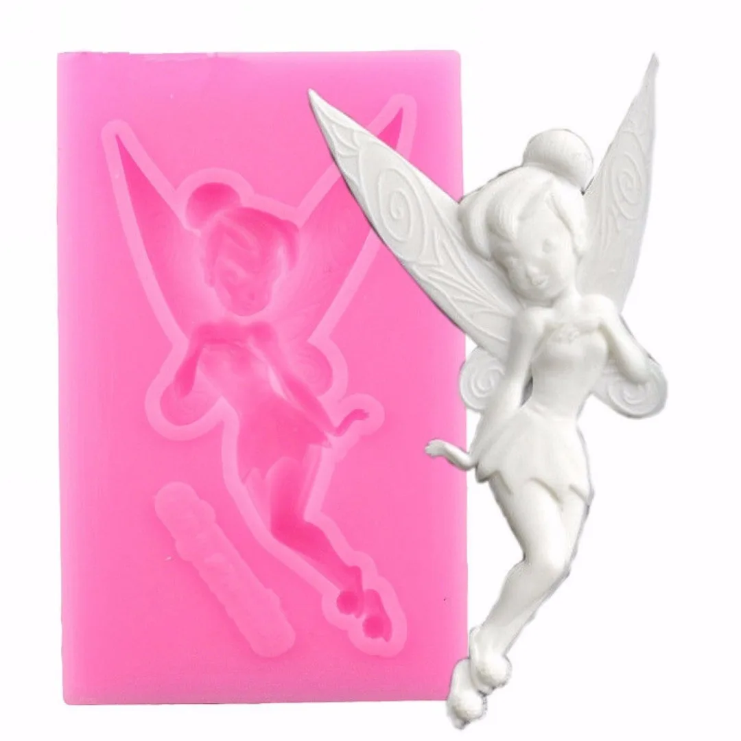 New 3D Fairy Figure Mould Silicone Fondant Cake Sugarcraft Chocolate Decor Mould New