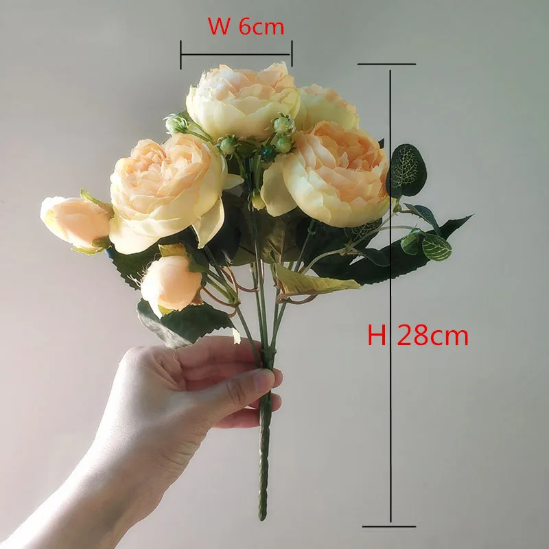 artificial flowers roses peony wedding bouquets