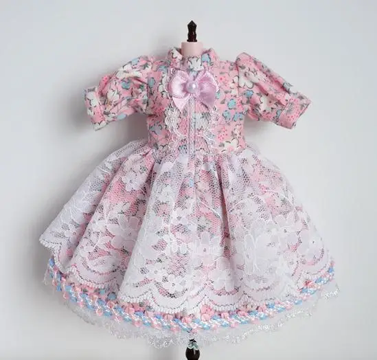 Милое розовое и зеленое платье принцессы с цветочным рисунком для Блит, 1 шт. пуловер Licca Azone 1/6 аксессуары для кукольной одежды - Цвет: color 2