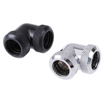 

1Pcs 90 Degree Tube Connector 14mm G1/4 Inner Thread Tube Connector