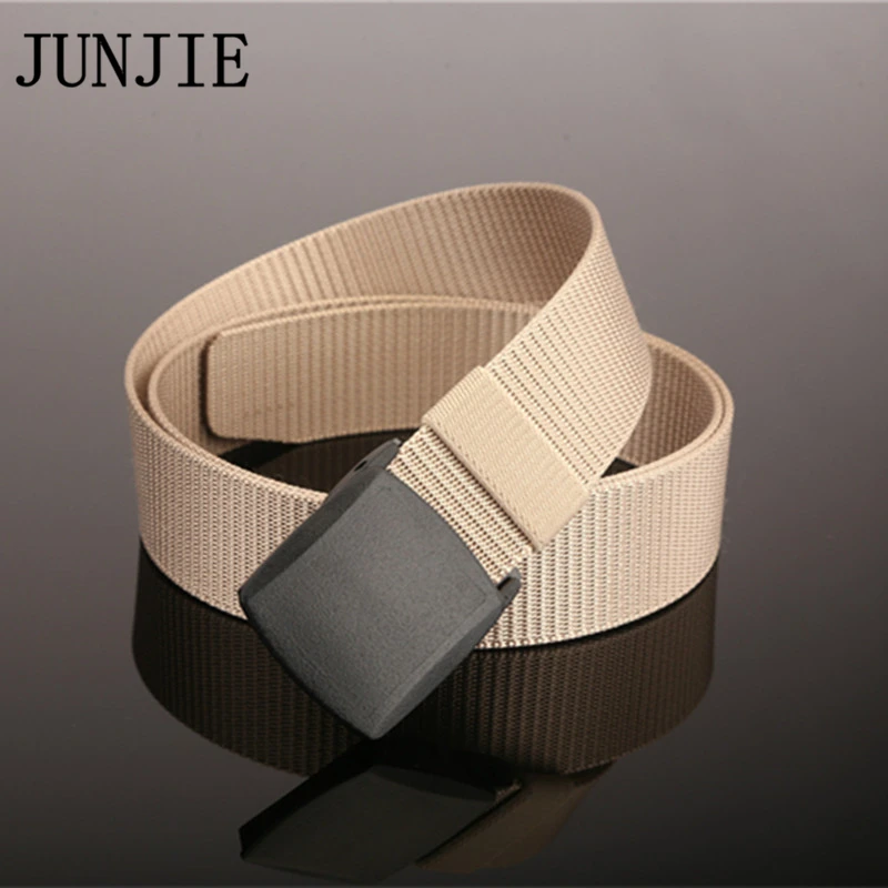 Sport Male Canvas Belt Anti Slip Wearable Nylon Outdoor Waist Strap