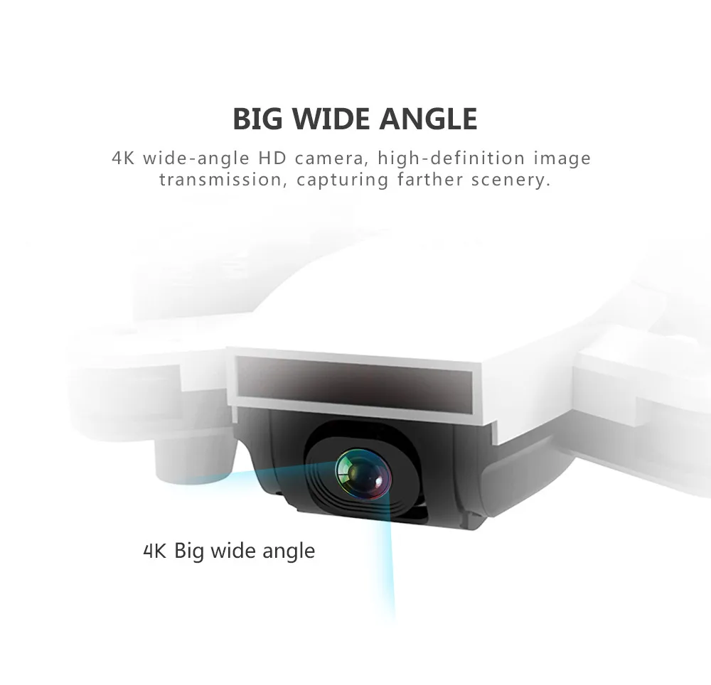 

HIINST SG700-D 2.4Ghz 4CH Wide-angle WiFi 4K HD Dual Camera Optical Flow RC Quadcopter Cfly Dream Drone Follow Me 19APR22 P35